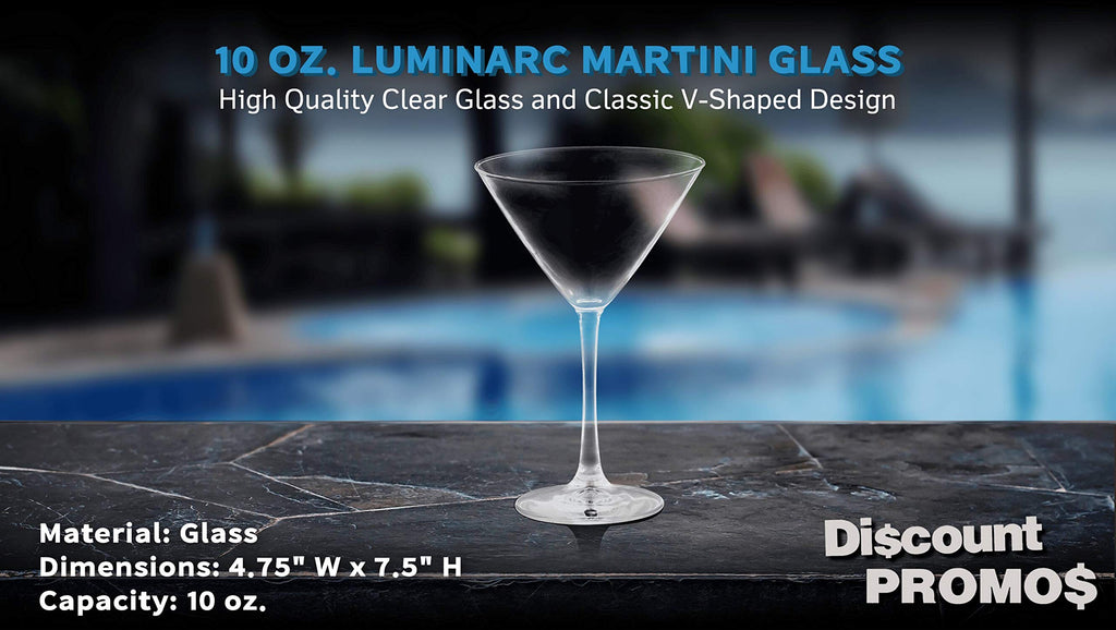 10 oz. Set of 10 Martini Glasses H859626