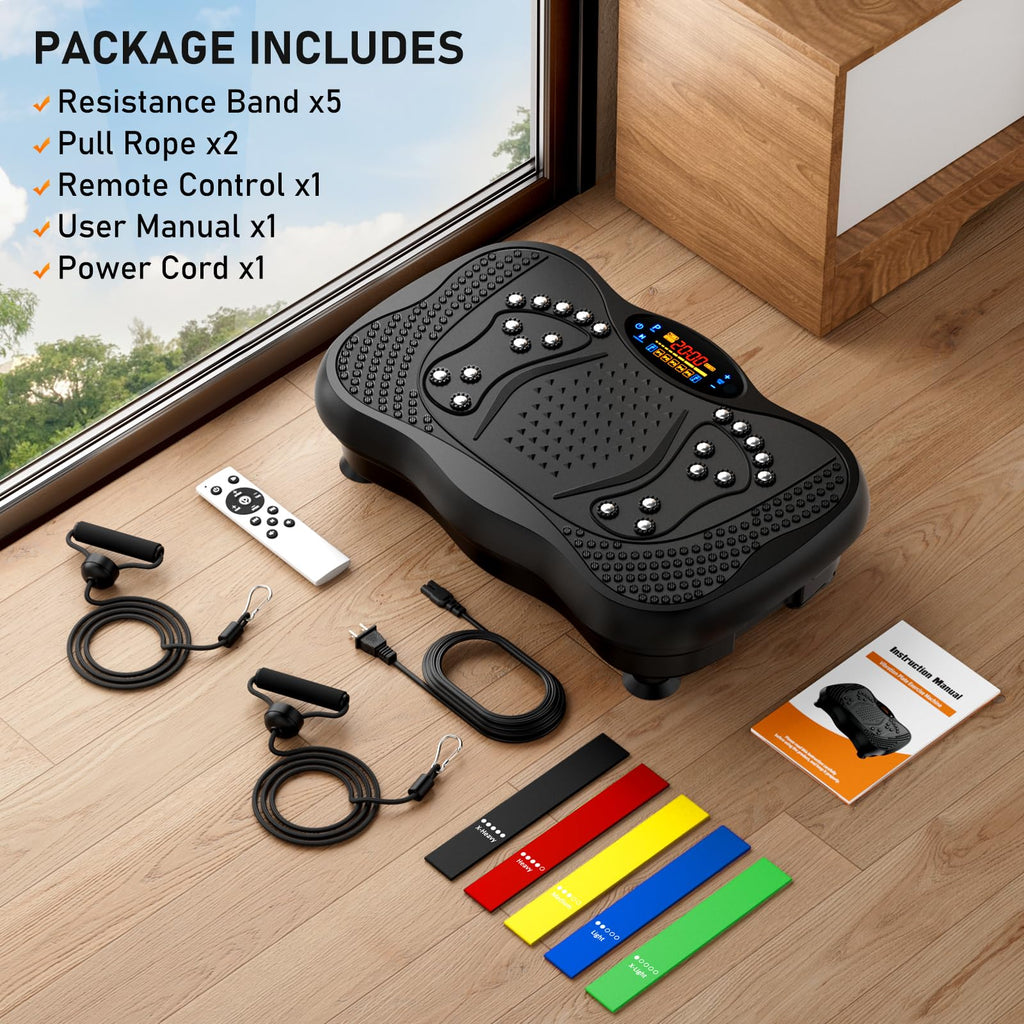 Vibration Plate Exercise Machine 130 Levels 450 Lbs Capacity X3531