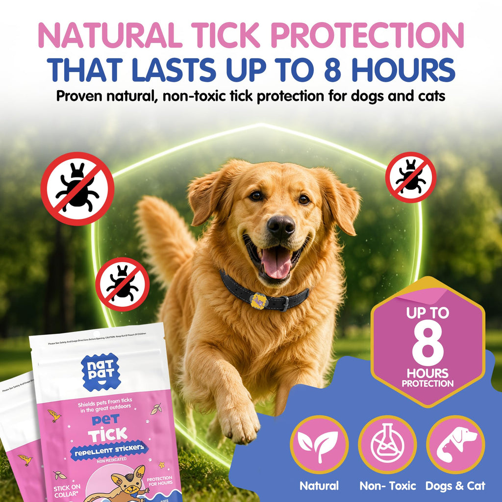 Tick Repellent Pet Patches for Dogs and Cats, 48 Count B883583