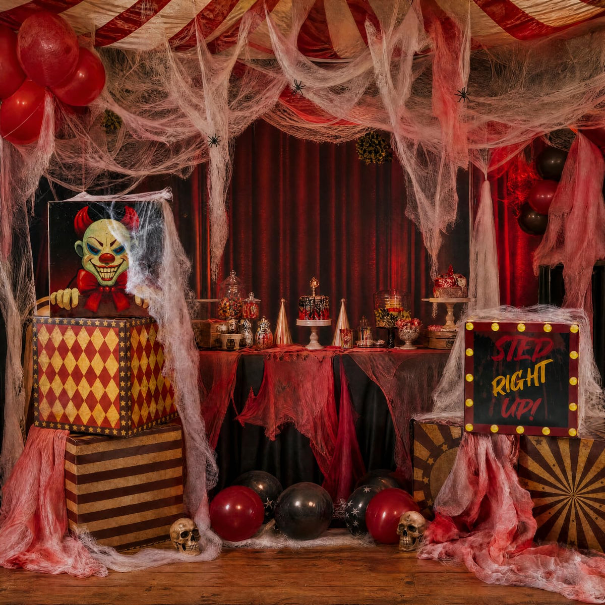 8 Pcs Halloween Clown Box V2876