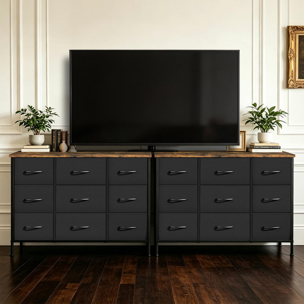 Black 9 Drawer Dresser W471331