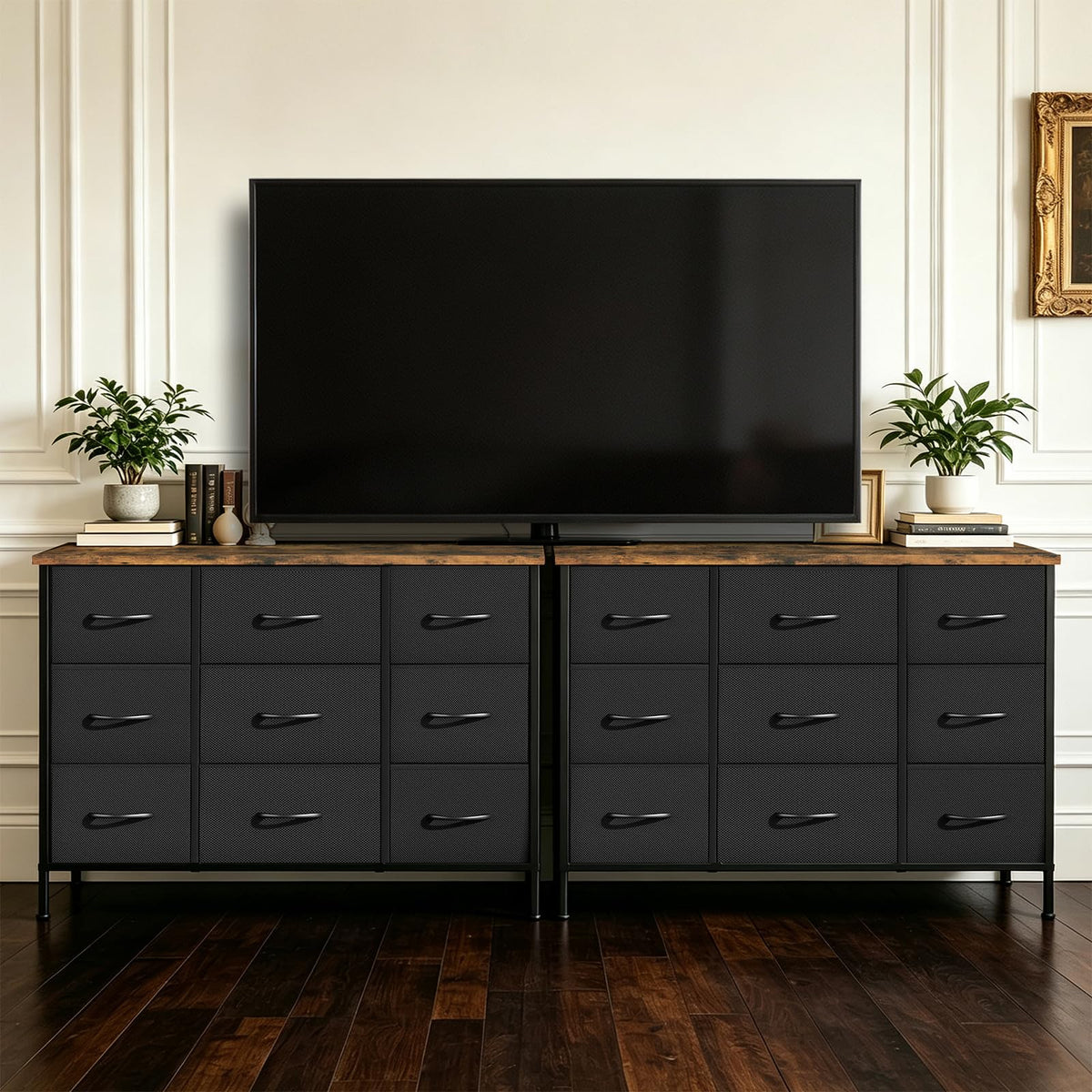 Black 9 Drawer Dresser W471331