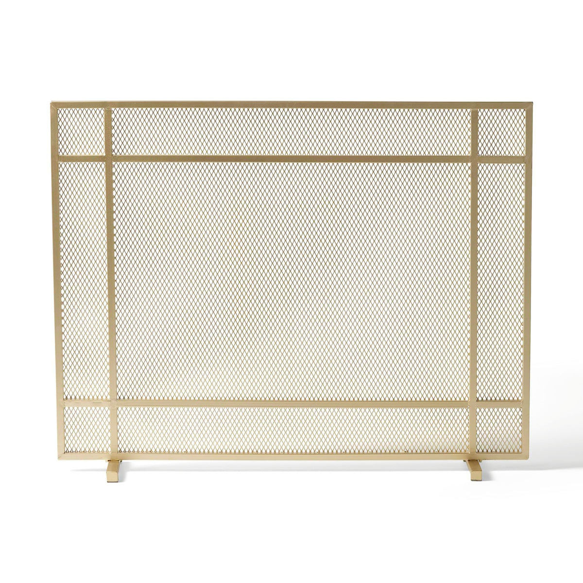 Black Metal Fireplace Screen J66400