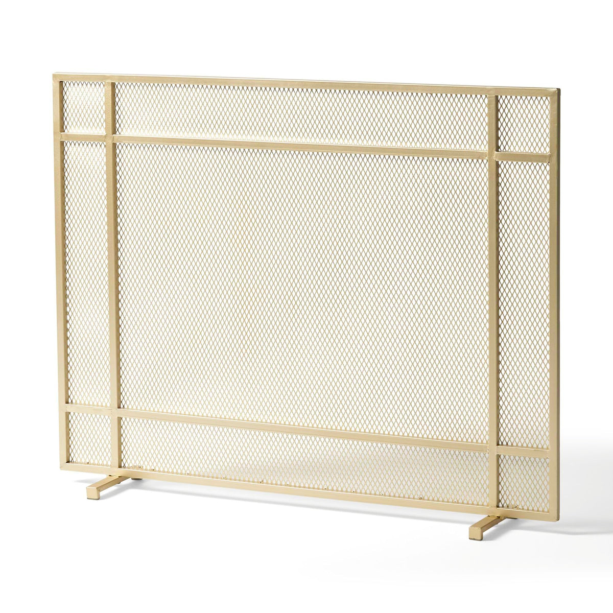 Black Metal Fireplace Screen J66400