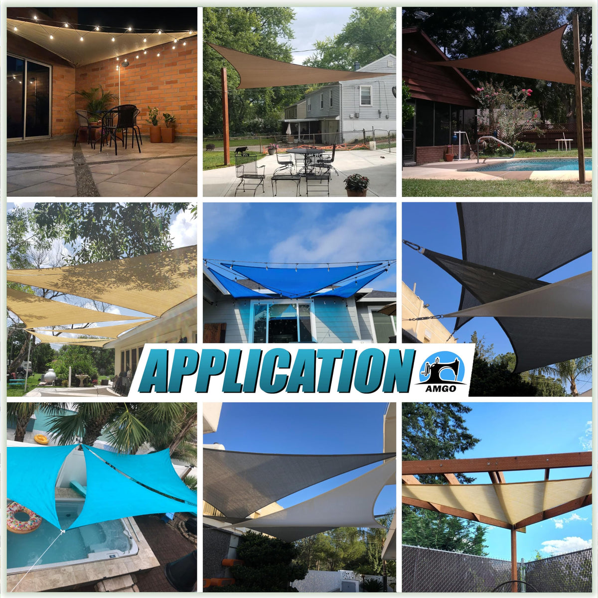 20' x 20' x 28.3' Red Triangle Sun Shade Sail Z851995