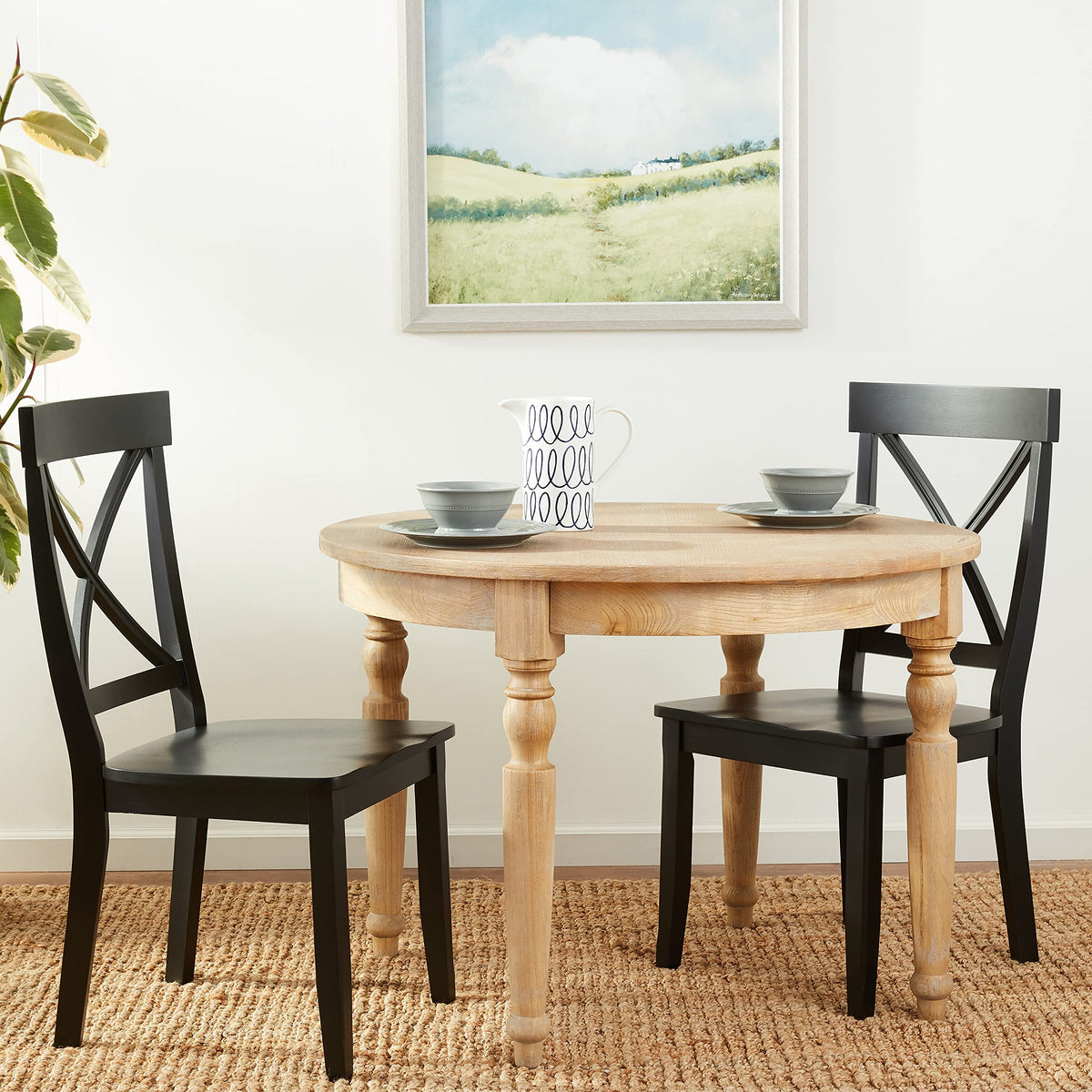 Black Dining Chairs Set of 2 H772553